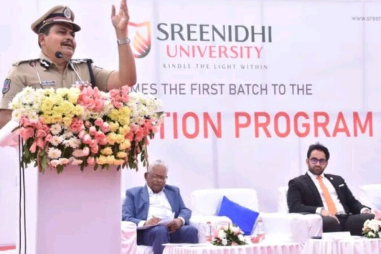 CP Mr. Mahesh Bhagwat IPS gave awareness to students