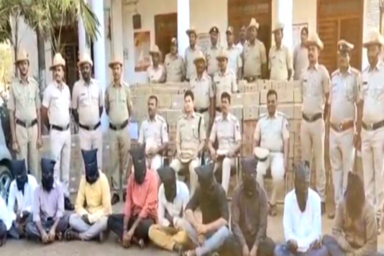 Bidar Police arrested accused with liquor