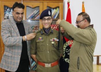 Promotion awarded by DGP  to Mr. Imtiyaz Ismail Parray