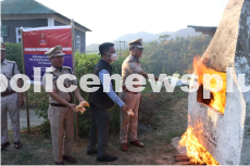 Destruction of seized drugs by Police