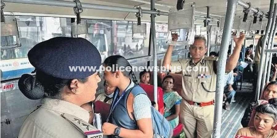 Bengaluru City police commissioner travel in BMTC bus, awareness about safety of women!
