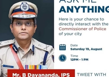 Bengaluru City Police Commissioner B Dayananda interacted with netizens on social networking site