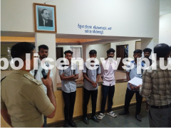 Police Visit Dormitory