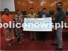 Cheque Issued to Deceased Policeman’s family