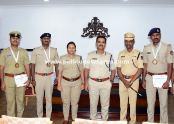 DIGP Eastern Zone Felicitates Winners of State Level Police Duty Meet 2024