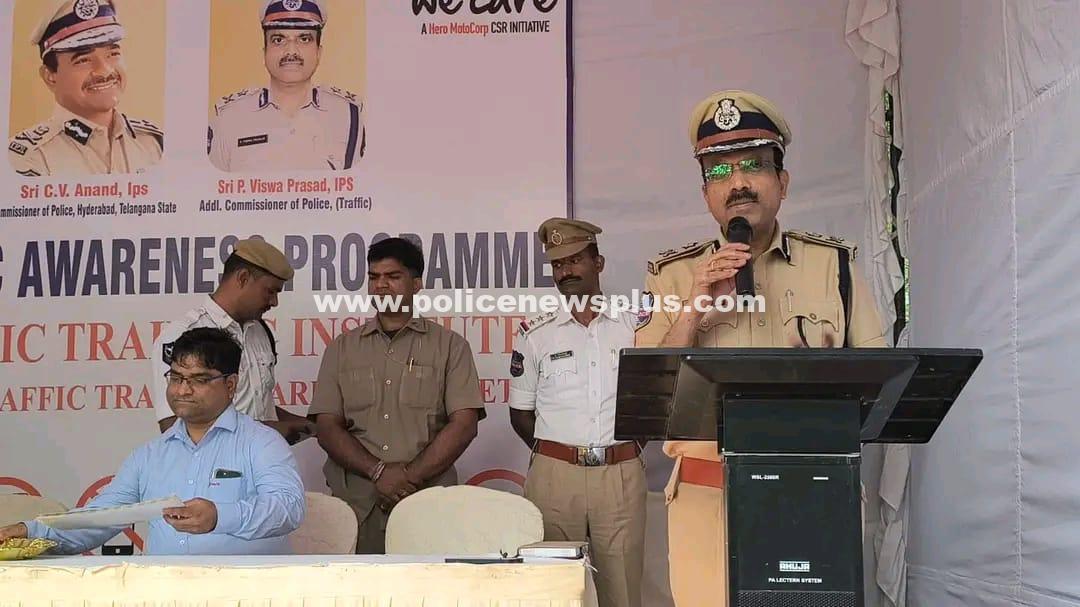 Traffic awareness program organized in Hyderabad