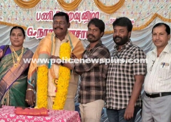 Completion ceremony for a police officer’s work