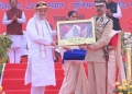Chhattisgarh Police received the Police Colors Award from Amit Shah
