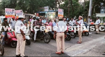 Kakinada Police conducted Road Safety Drive