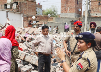 Police-BDA Act against Drug Peddlers