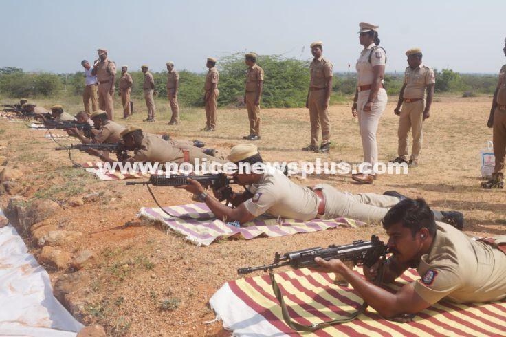 Tirunelveli City Police Undergo Firearms Training