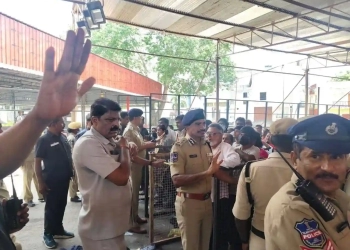Hyderabad Police Review Fish Prasadam Security