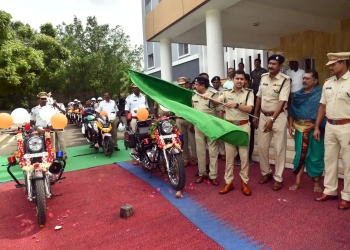 Kakinada Police Deploy 22 Smart Patrol Bikes