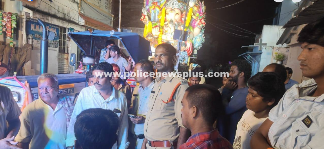 Srikakulam Police Ensure Peaceful Immersion