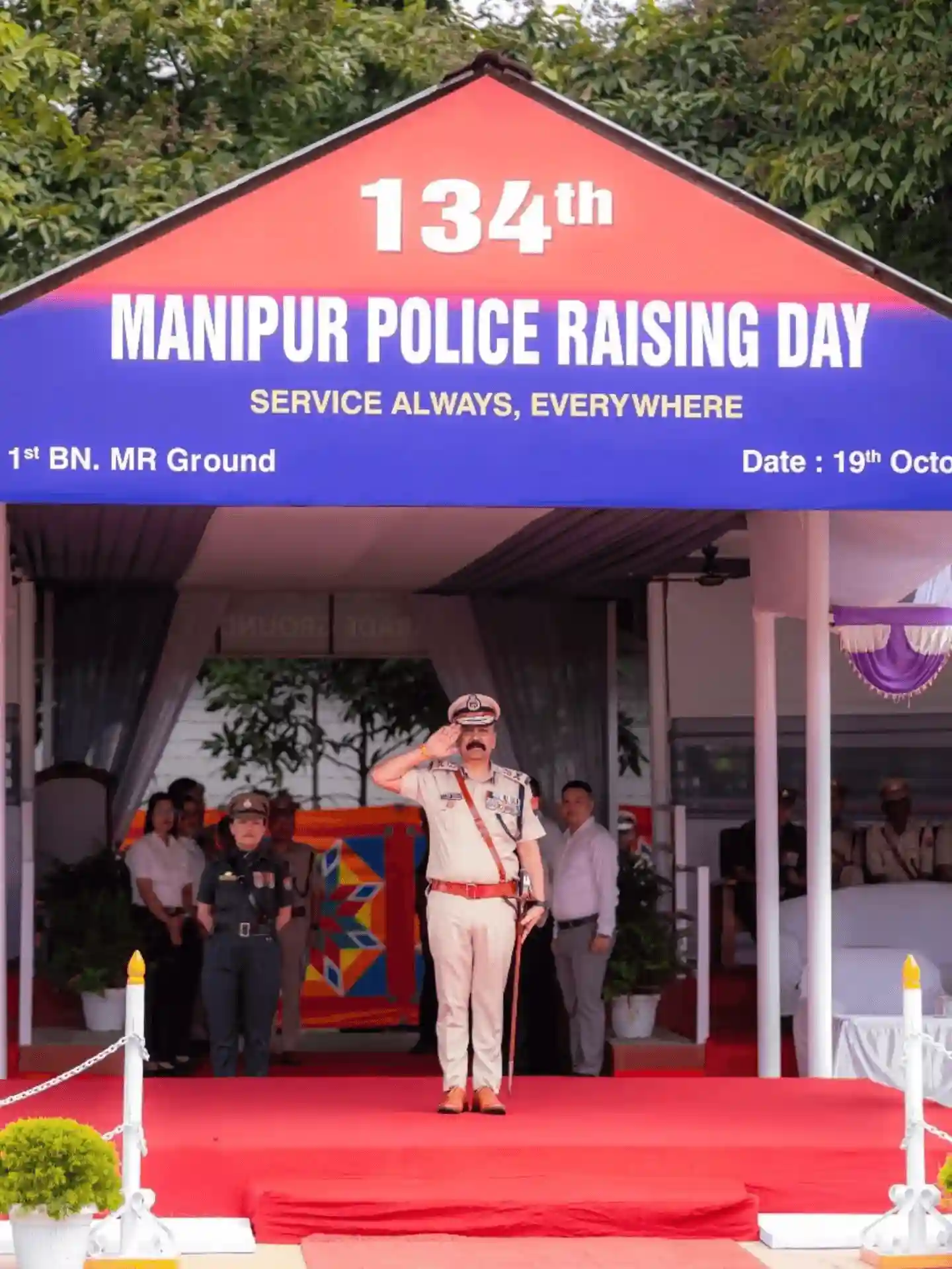 Manipur Police Celebrate 134th Raising Day