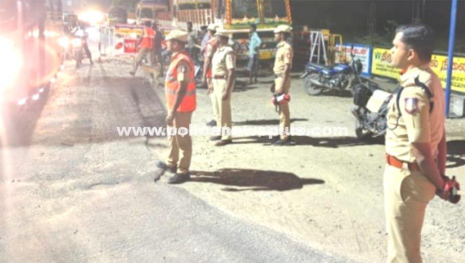 Thoothukudi SP Holds Vehicle Checks