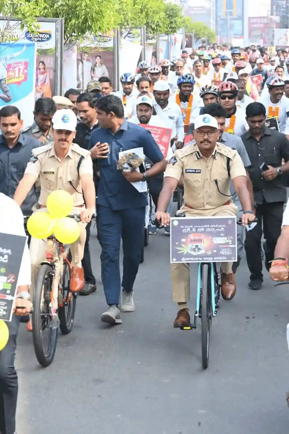 Police Lead Abhyudayam Cycle Drive