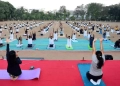 Davangere Police Join Yoga Camp